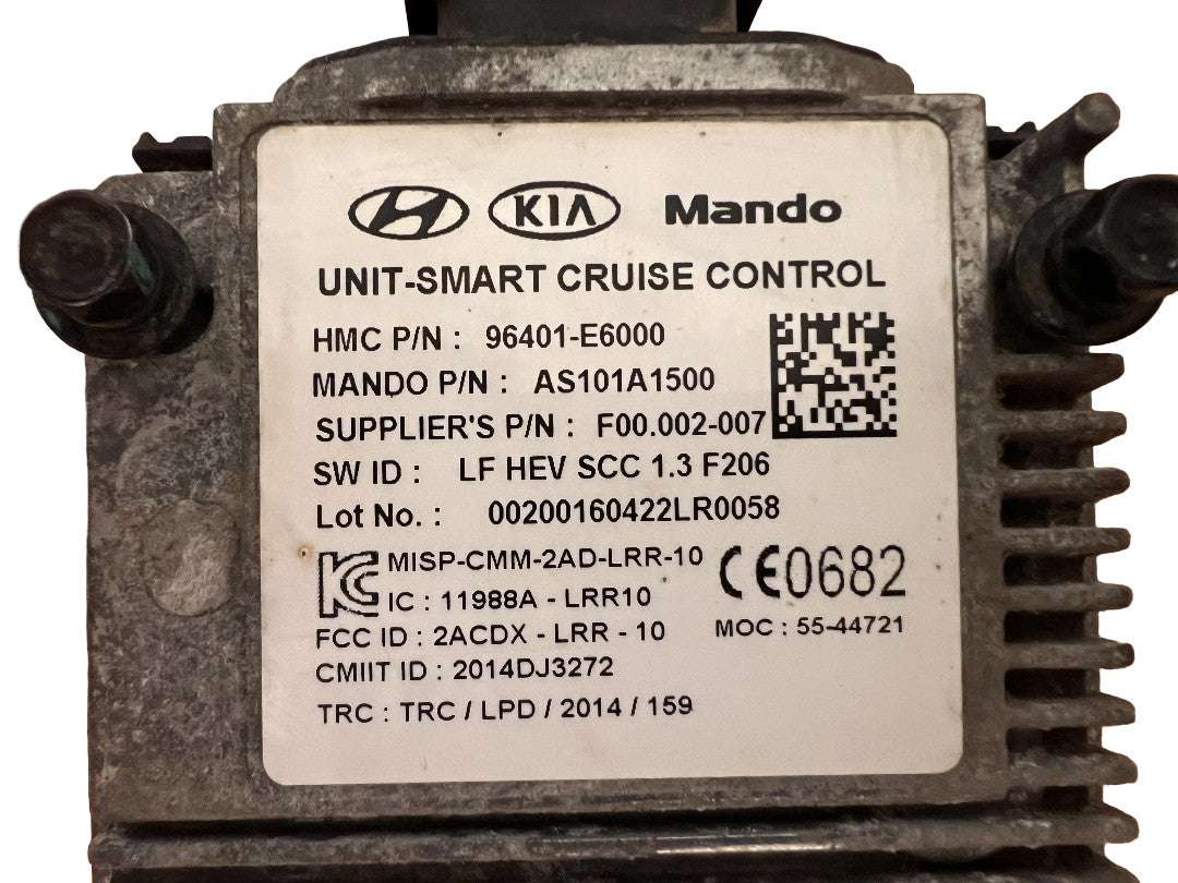 2017 Hyundai Sonata Hybrid Front Radar Sensor OEM Smart Cruise Control