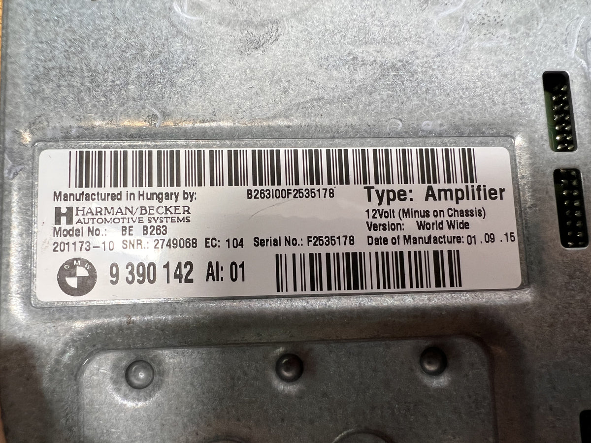 2012-2019 BMW F30 F32 F36 F80 M3 M4 Harman Kardon Audio System Amplifier 9390142