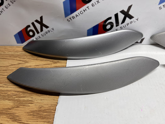12-18 BMW F30 M Sport Hexagon Checkered Aluminum Door Handle Trim Set 4-Door OEM