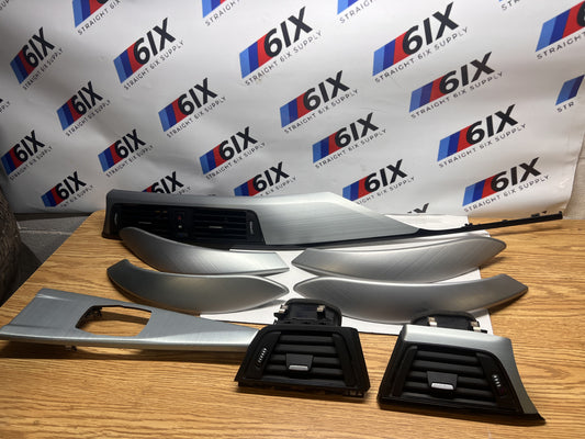 14-19 BMW F34 328i 335i GT Brushed Aluminum Interior Trim Set Dash AC Vents OEM