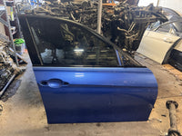BMW F30 F31 328i 335i 340i Passenger Front Right Door Estoril Blue B45 OEM