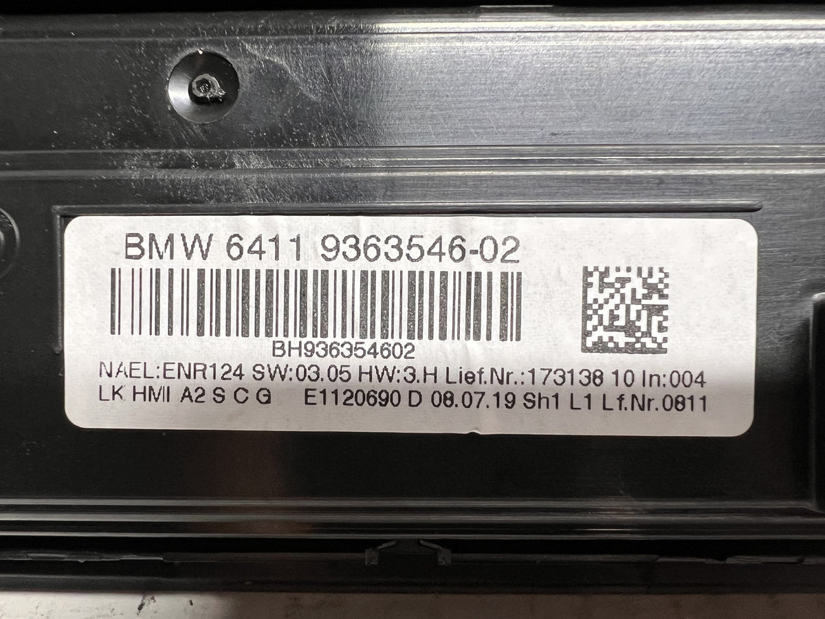 18-21 BMW F22 F23 F87 M2 LCI AC Heater Control Panel Radio Media Buttons OEM