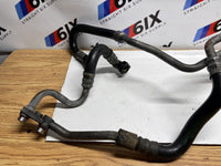 12-16 BMW F30 F32 F36 335i 435i N55 Engine Oil Cooler Inlet Outlet Lines Set OEM