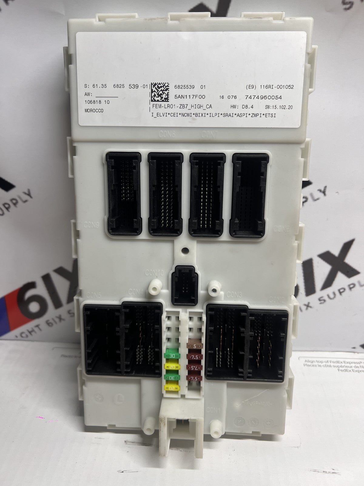 BMW F32 F30 435i Front Electronic Control Module FEM BCM OEM 61356825539 6825539