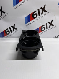 BMW E46 OEM Front Center Console Dual Cup Holder Black 51168217953 99-06 M3 330i
