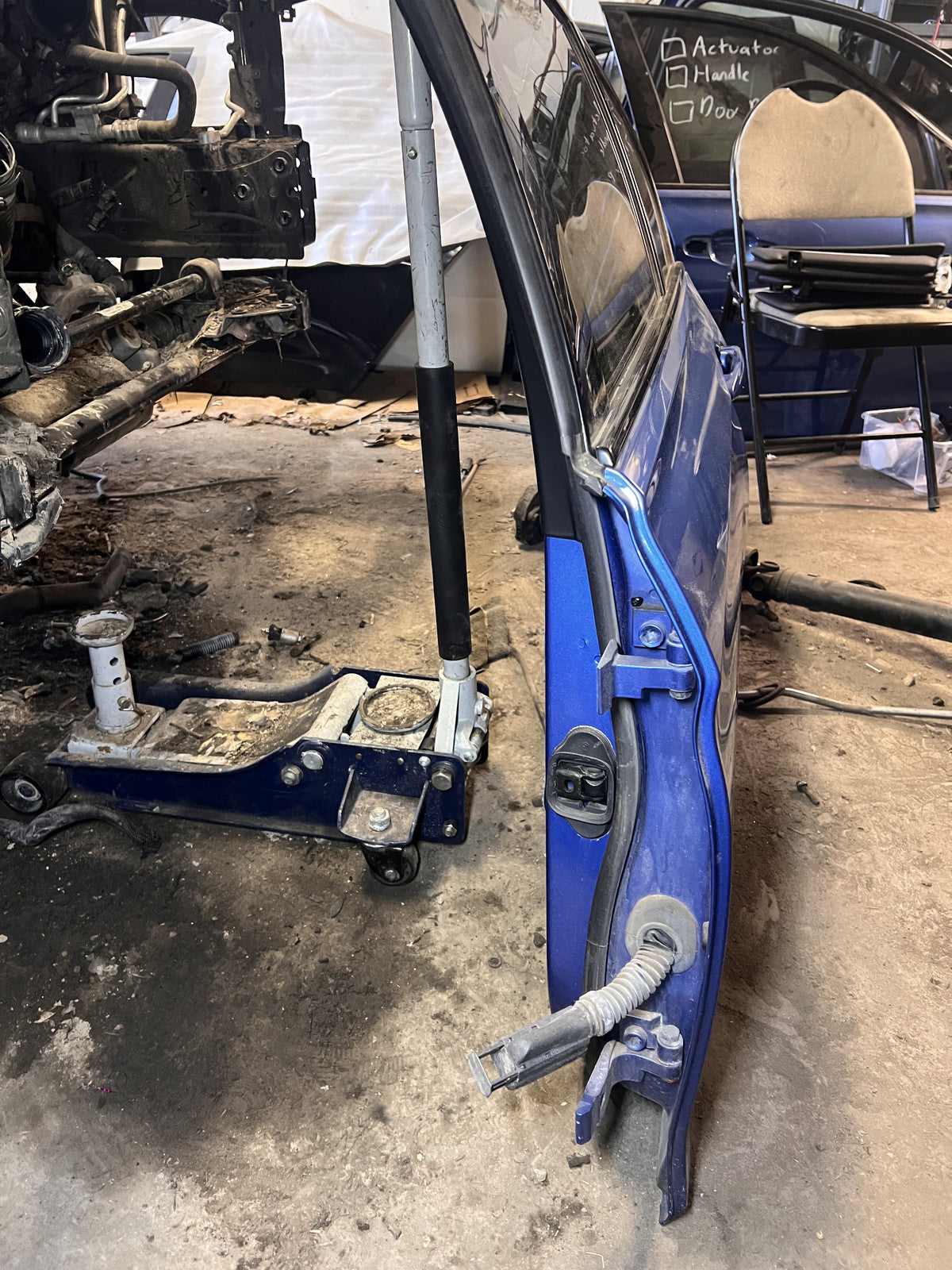 BMW F30 328i 335i 340i Rear Left Driver Side Door Estoril Blue B45 OEM 12-18