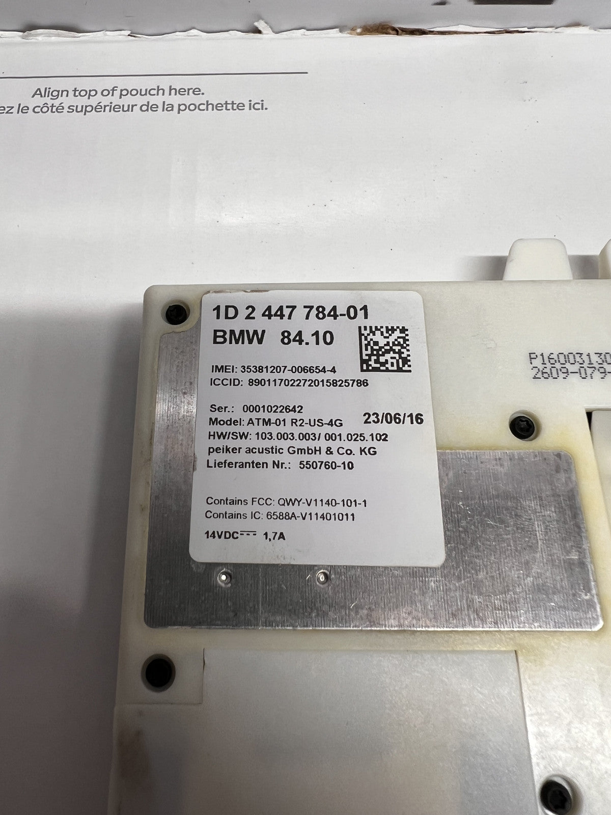 16-22 BMW F30 F32 F36 340i 440i Telematics Communication Control Module OEM
