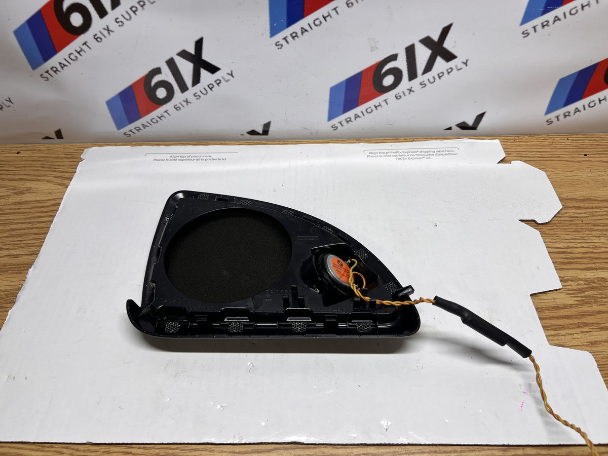 BMW F34 328i GT Door Tweeter Speaker with Left Rear Grille Cover OEM 65139184794