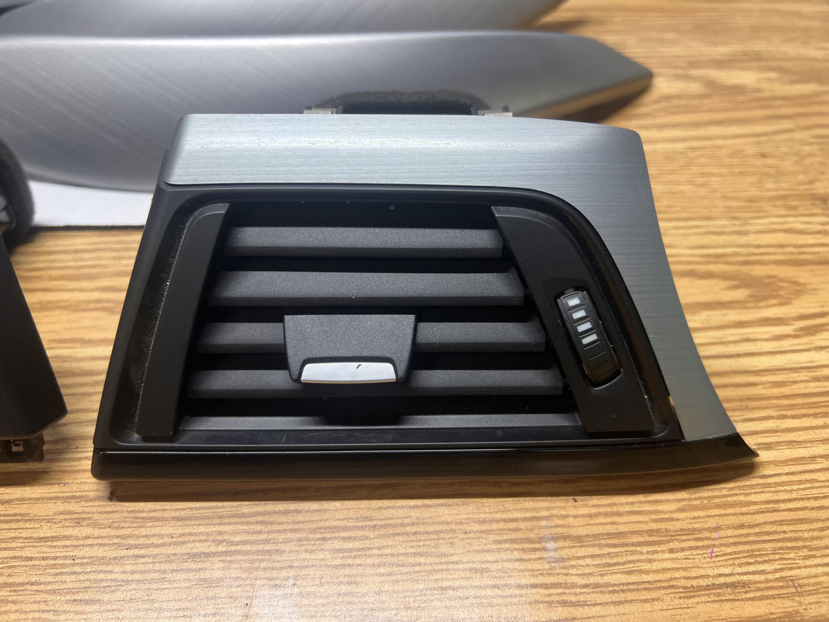 14-19 BMW F34 328i 335i GT Brushed Aluminum Interior Trim Set Dash AC Vents OEM
