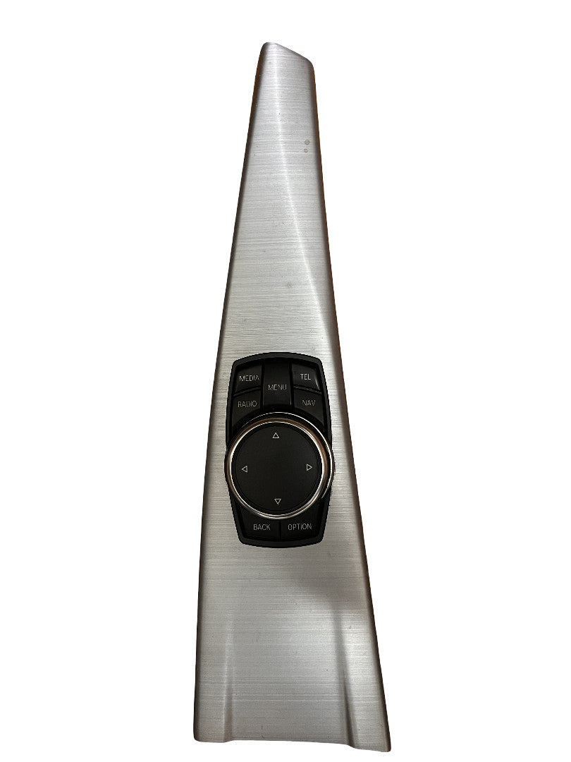 2012-2019 BMW F30 F32 F36 Center Console iDrive Trim Brushed Aluminum NBT High