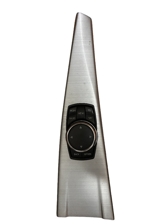 2012-2019 BMW F30 F32 F36 Center Console iDrive Trim Brushed Aluminum NBT High