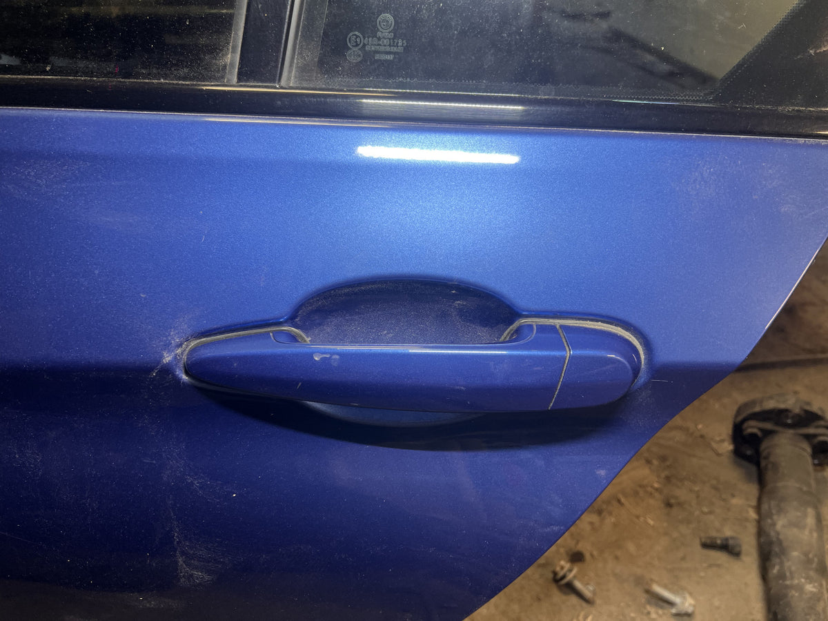 BMW F30 328i 335i 340i Rear Left Driver Side Door Estoril Blue B45 OEM 12-18