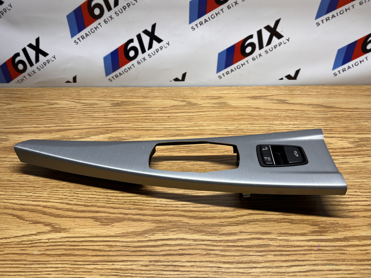 BMW F33 4 Series Convertible Brushed Aluminum Center Console Trim Switch OEM
