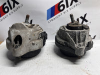 12-16 BMW F30 F32 335i 435i N55 Pair Engine Motor Mounts Left Right OEM Set
