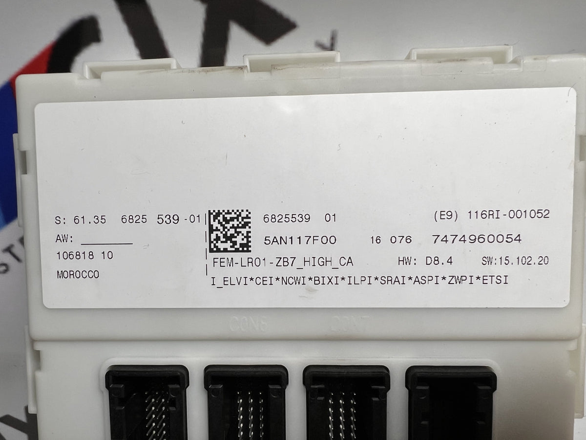 BMW F32 F30 435i Front Electronic Control Module FEM BCM OEM 61356825539 6825539