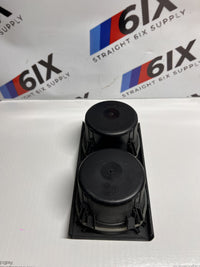 BMW E46 OEM Front Center Console Dual Cup Holder Black 51168217953 99-06 M3 330i