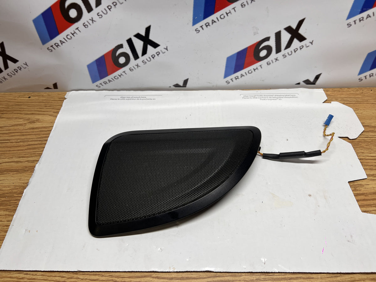 BMW F34 328i GT Door Tweeter Speaker with Left Rear Grille Cover OEM 65139184794