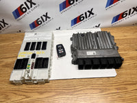 16-18 BMW F30 330i xDrive DME FEM Module Key Fob Set Paired Matched OEM