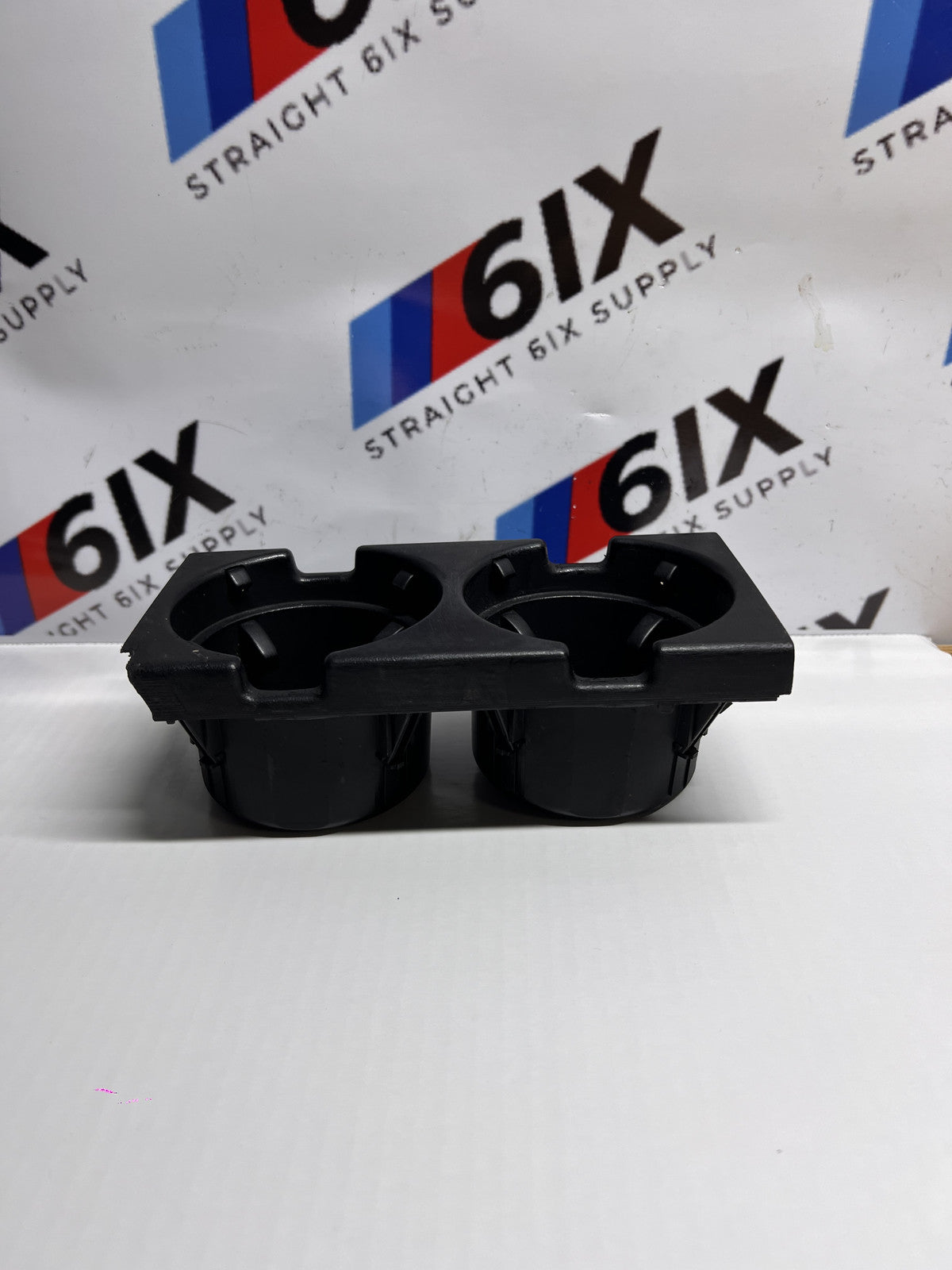 BMW E46 OEM Front Center Console Dual Cup Holder Black 51168217953 99-06 M3 330i
