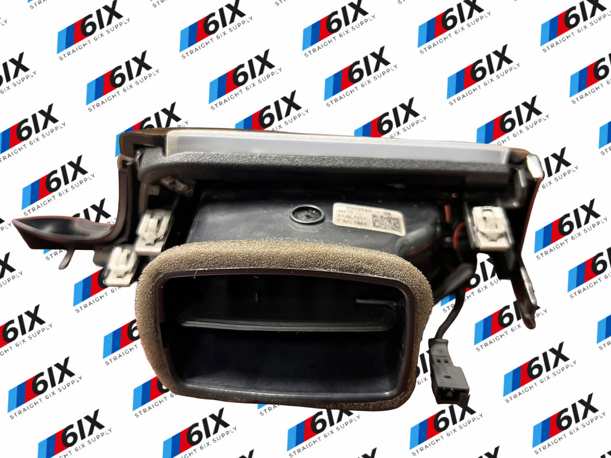 2017-2023 BMW G30 5 Series Driver Left Dash Air Vent Wood Trim Ambient Light OEM
