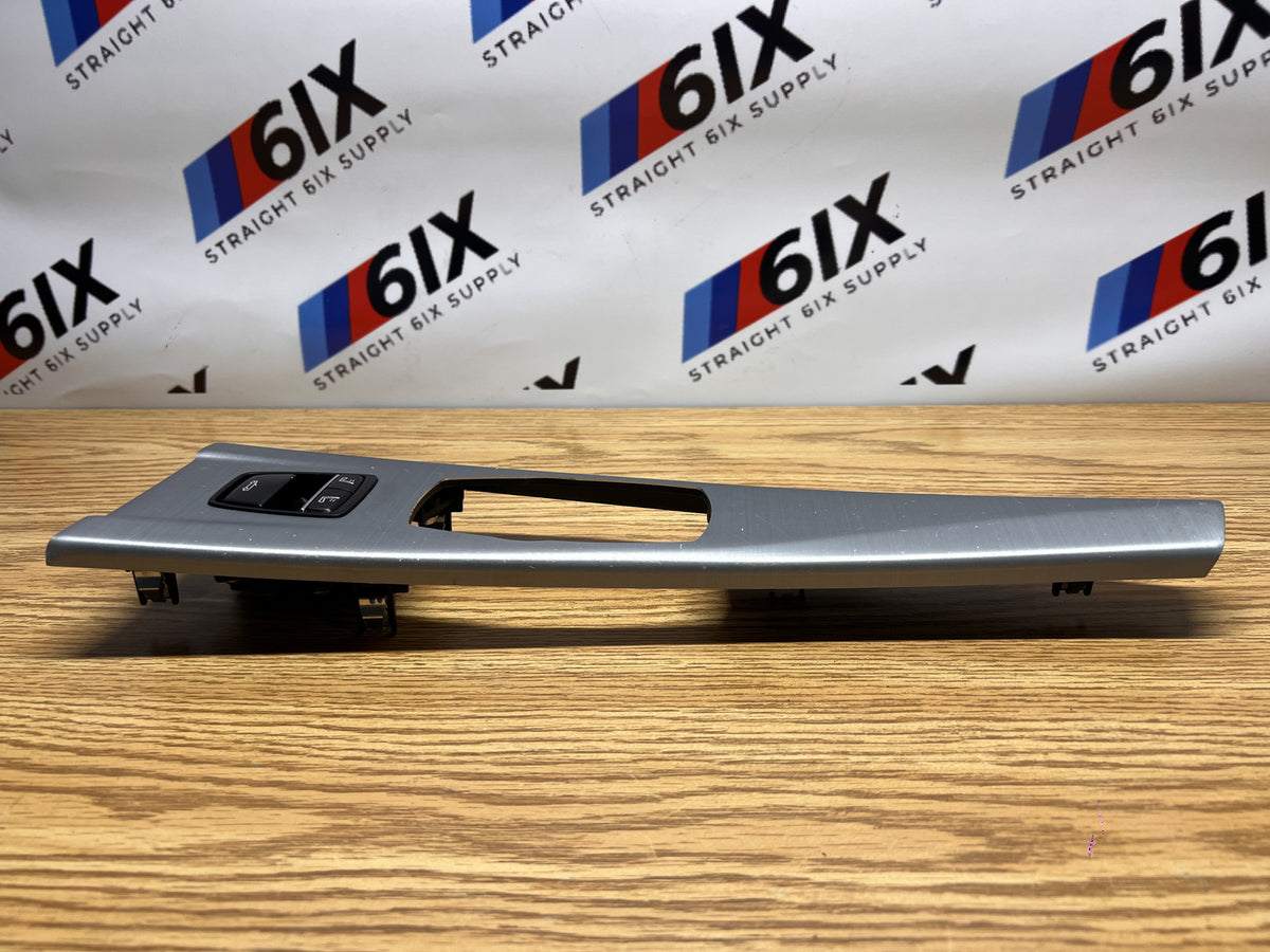 BMW F33 4 Series Convertible Brushed Aluminum Center Console Trim Switch OEM