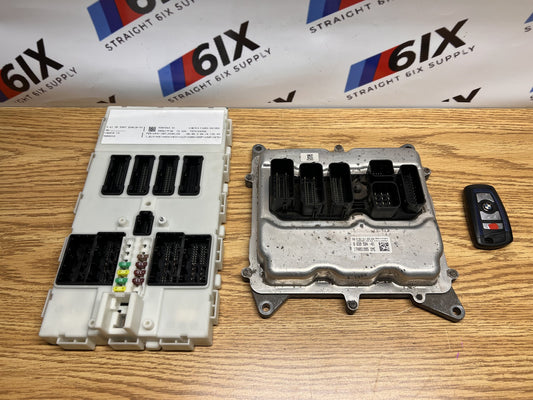 12-15 BMW F30 328i N20 Engine Computer Control Module CAS BCM ECU DME W/ Key OEM