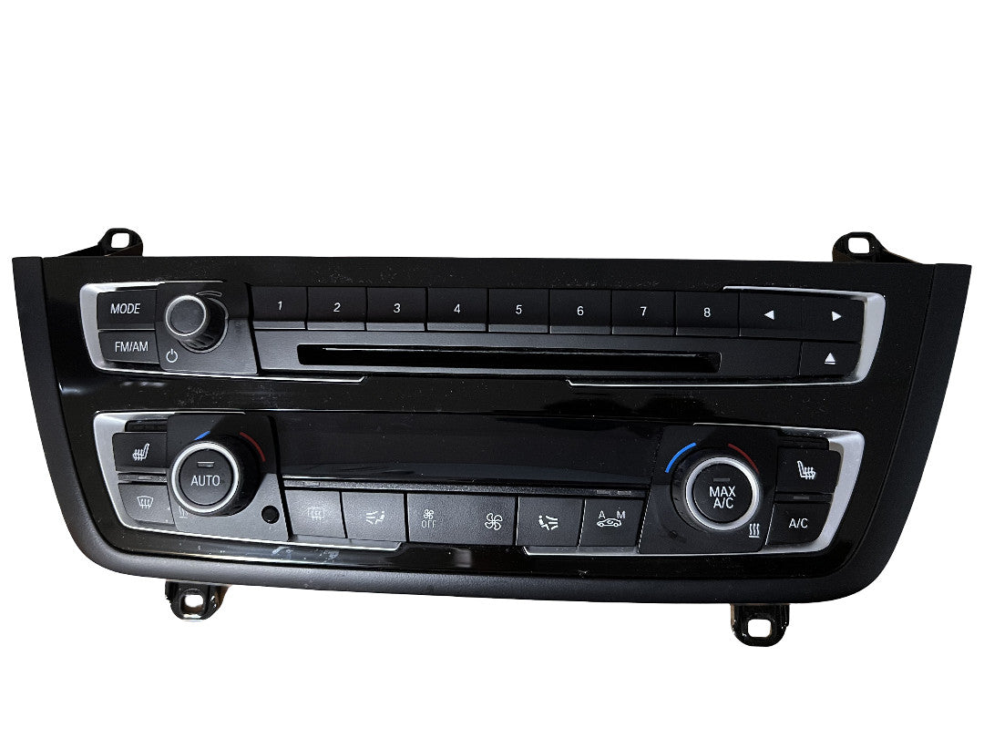 2012-16 BMW F30 F32 328, 428 Radio AC Climate Control Panel Glossy Black OEM