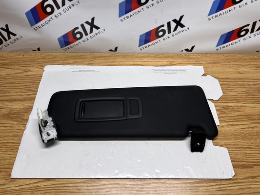 12-18 BMW F30 F32 F36 3 4 Series Front Right Passenger Sun Visor Shade Black OEM