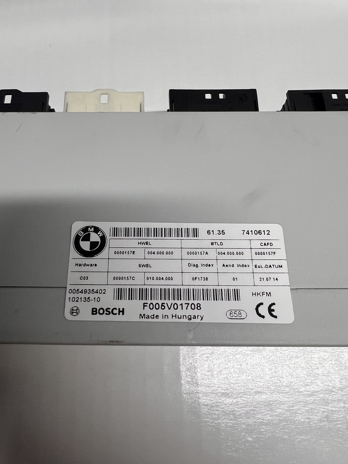 14-19 BMW F34 3 Series GT Rear Tailgate Trunk Decklid Control Module OEM 7410612