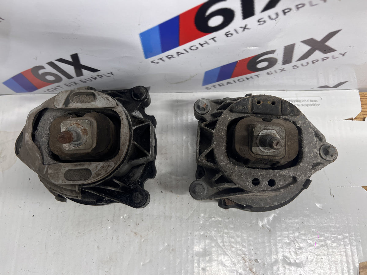 12-16 BMW F30 F32 335i 435i N55 Pair Engine Motor Mounts Left Right OEM Set