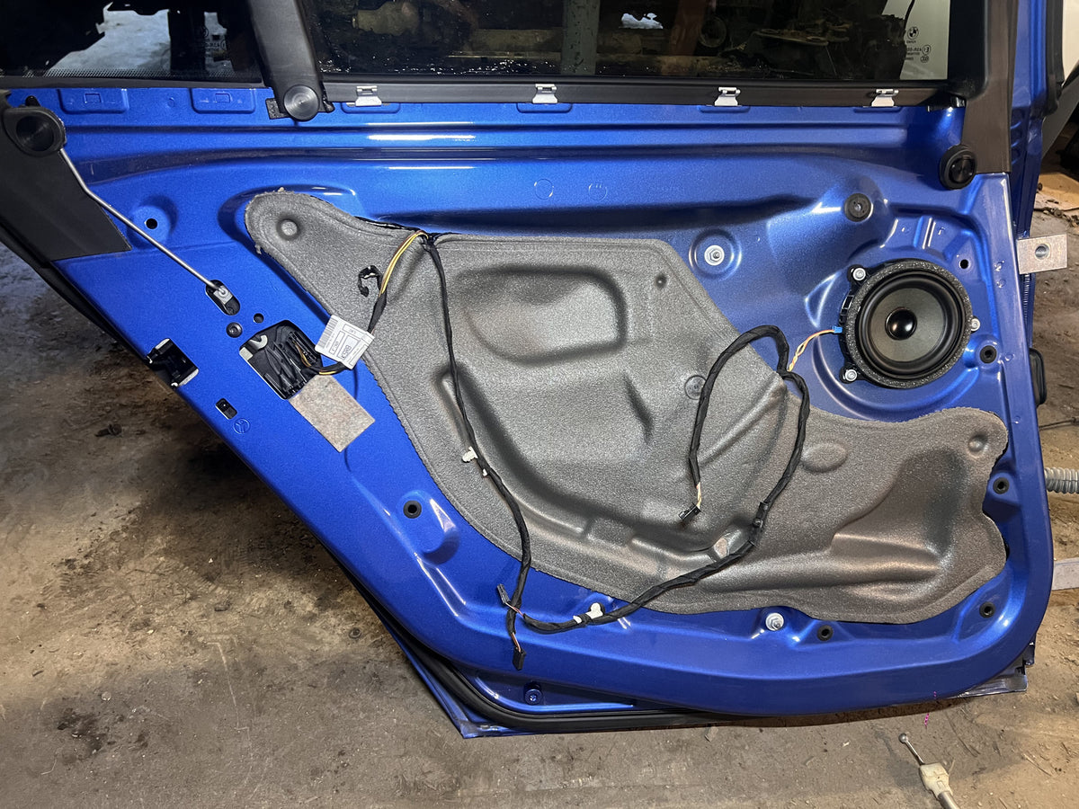 BMW F30 328i 335i 340i Rear Left Driver Side Door Estoril Blue B45 OEM 12-18