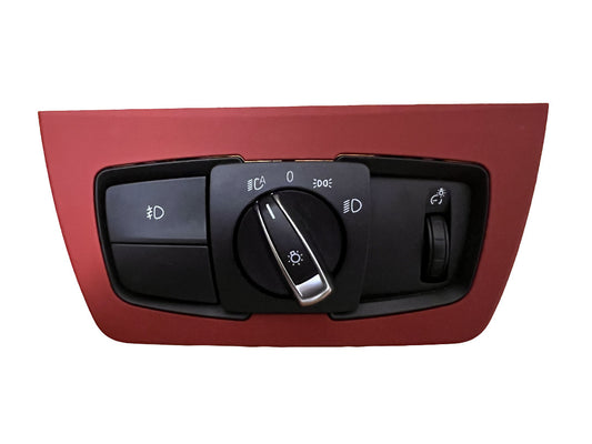 2016 BMW F30 F32 428xi OEM Headlight Switch Fog Light Red Interior