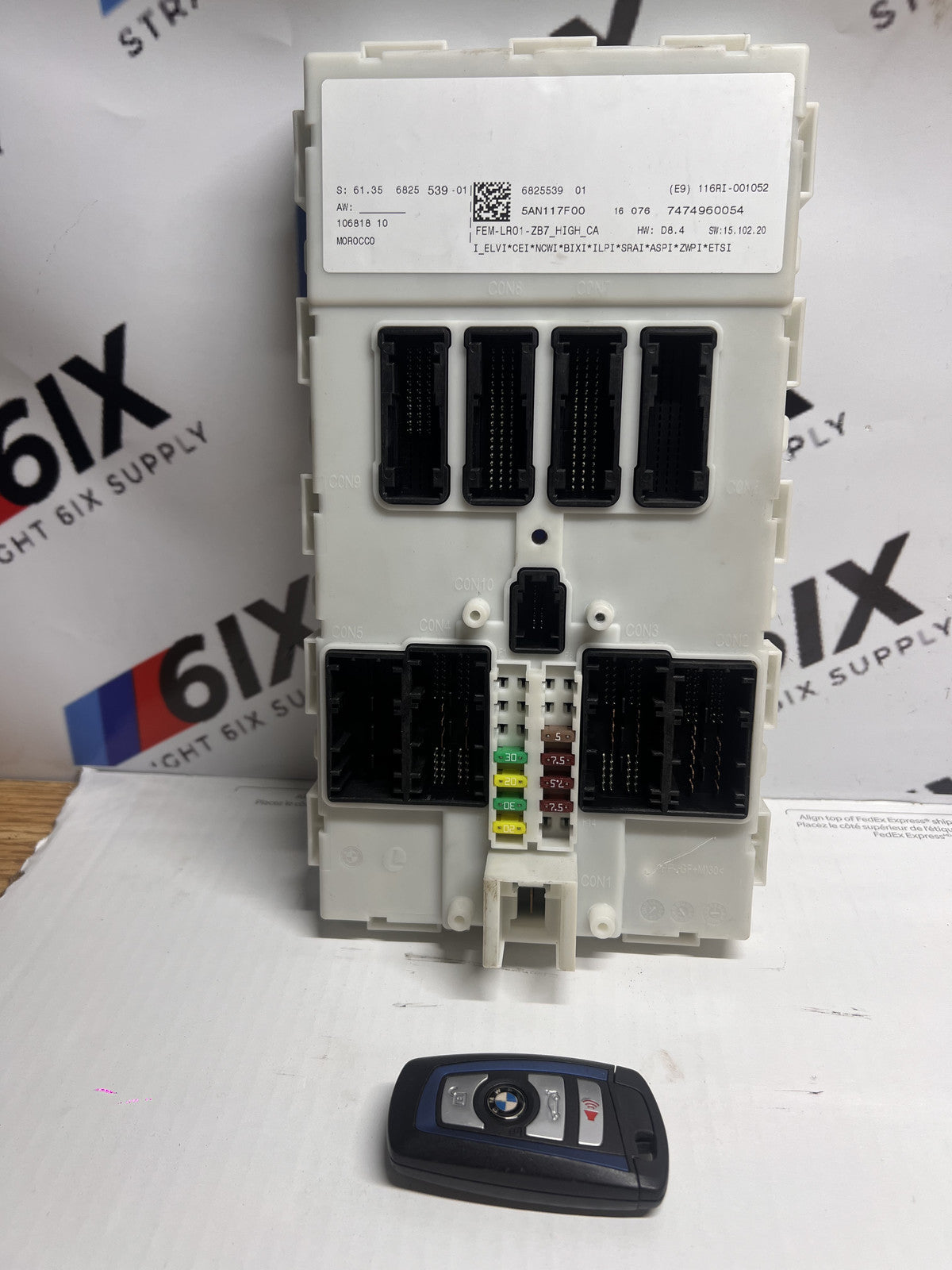 BMW F32 F30 435i Front Electronic Control Module FEM BCM OEM 61356825539 6825539