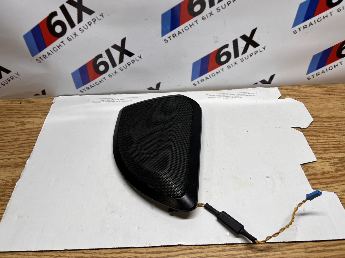 BMW F34 328i GT Door Tweeter Speaker with Left Rear Grille Cover OEM 65139184794