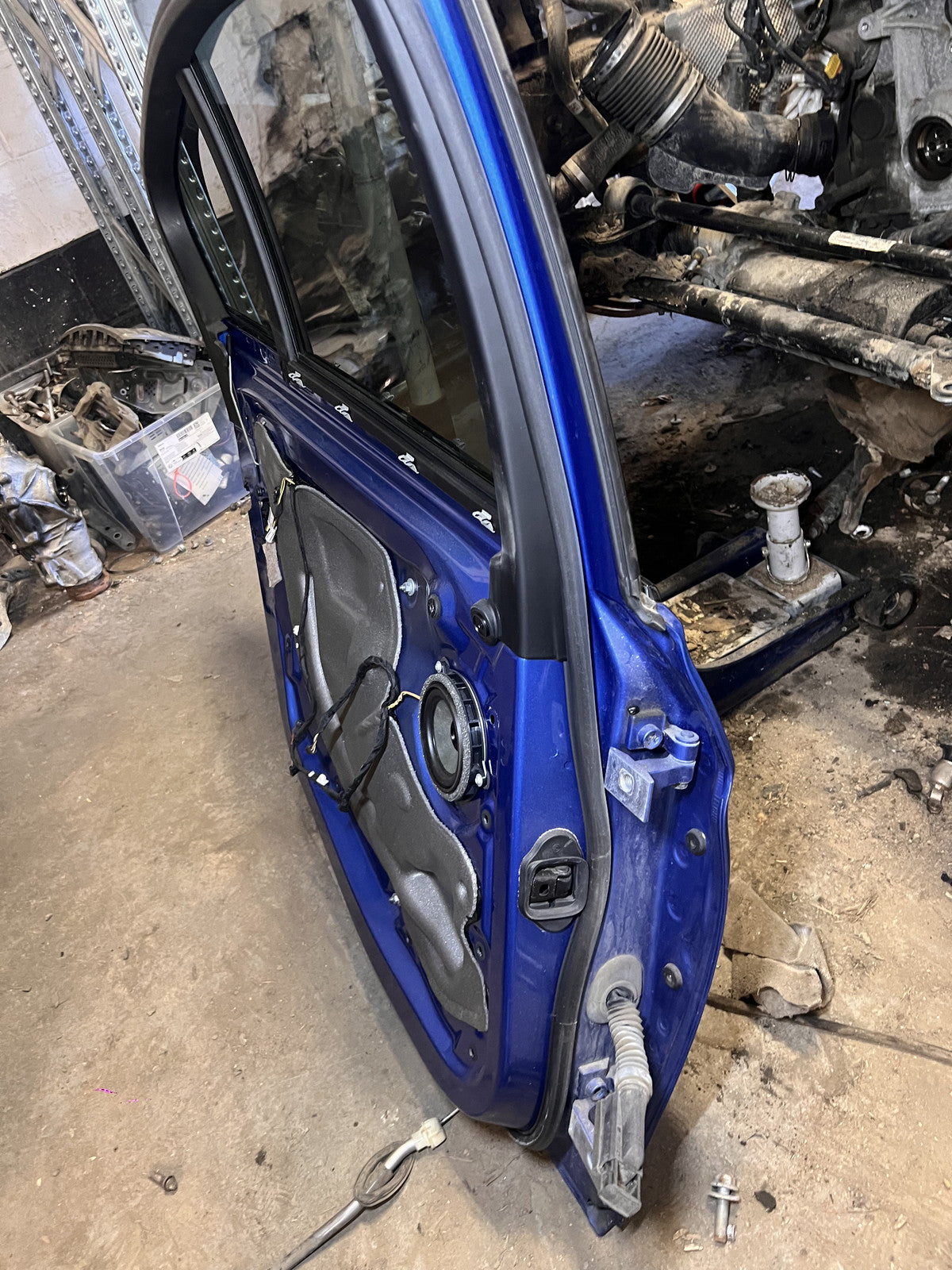 BMW F30 328i 335i 340i Rear Left Driver Side Door Estoril Blue B45 OEM 12-18