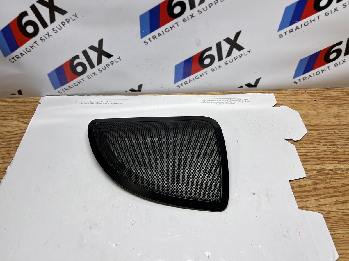 BMW F34 328i GT Door Tweeter Speaker w/ Right Rear Grille Cover OEM 65139184794