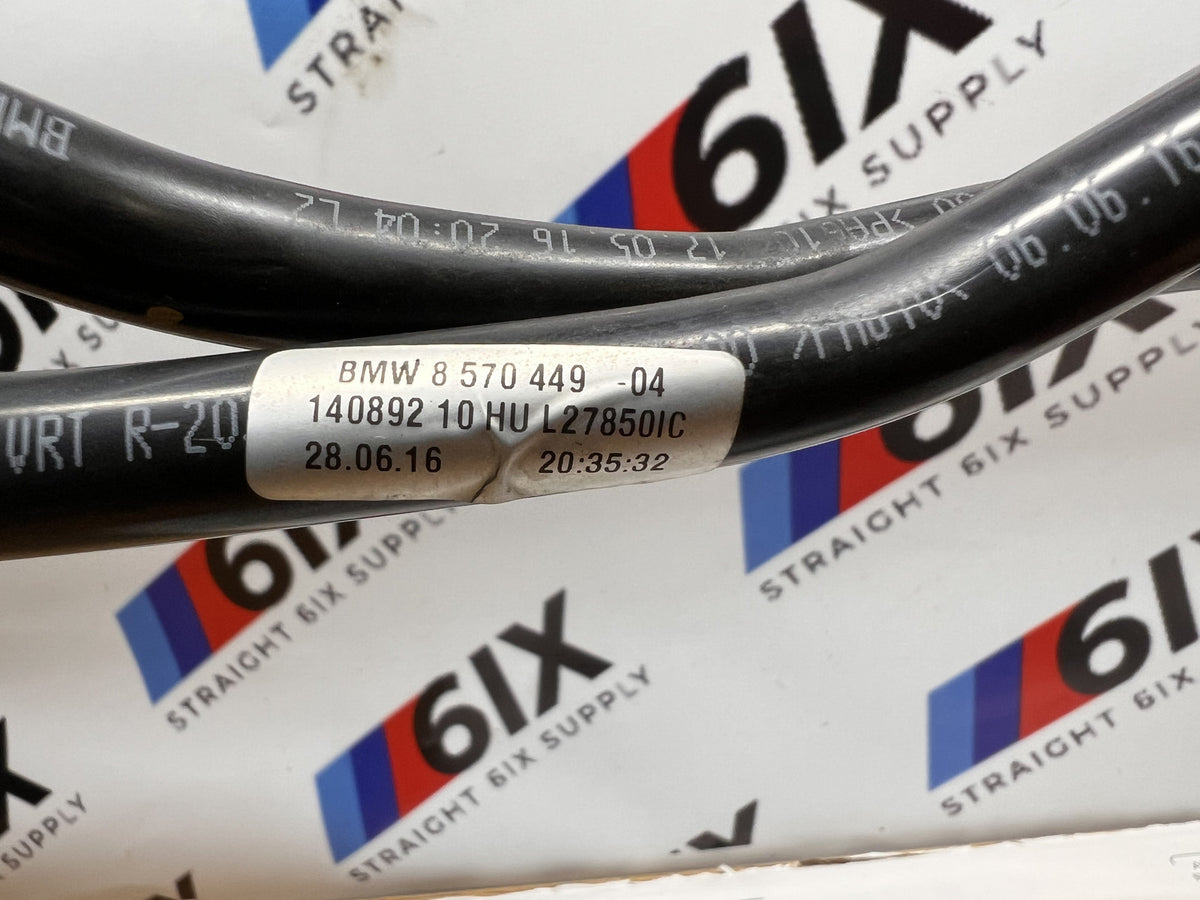 16-20 BMW F30 330i B46 xDrive Automatic Transmission Oil Cooler Lines Pipes OEM
