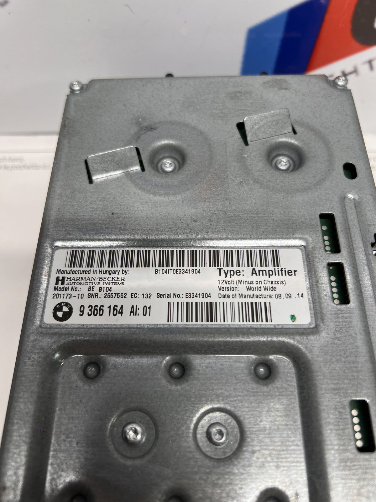 13-18 BMW F30 F32 F36 F80 M3 M4 Harman Kardon Amplifier Amp Sound OEM 9 366 164
