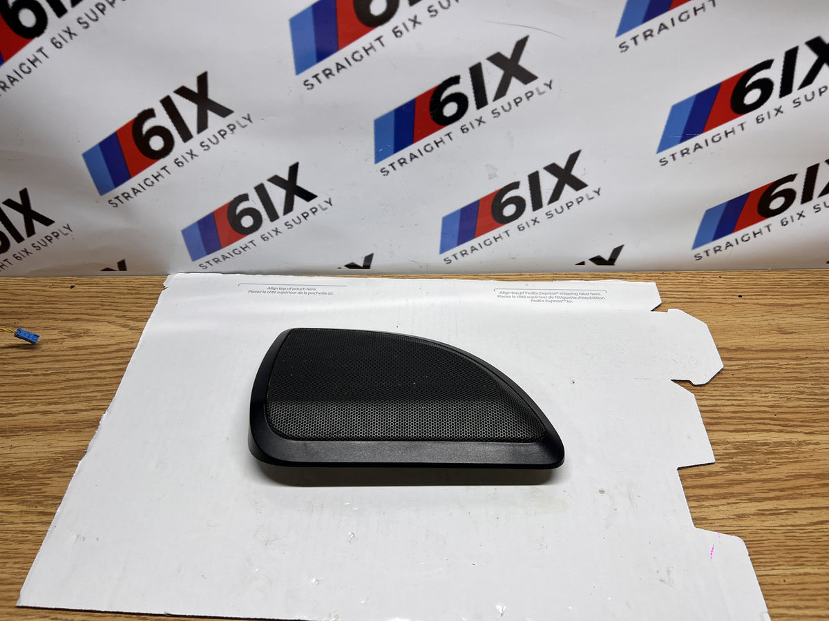BMW F34 328i GT Door Tweeter Speaker w/ Right Rear Grille Cover OEM 65139184794