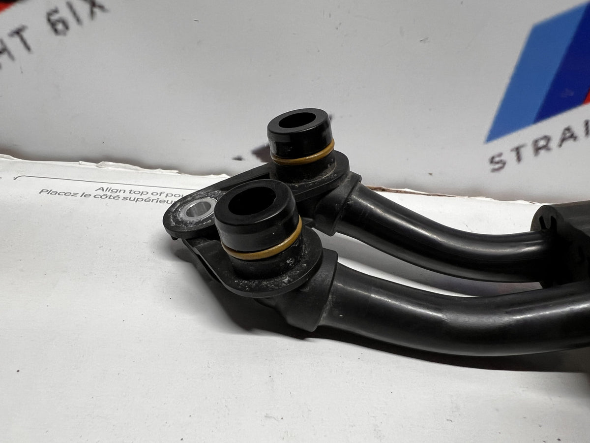 16-20 BMW F30 330i B46 xDrive Automatic Transmission Oil Cooler Lines Pipes OEM