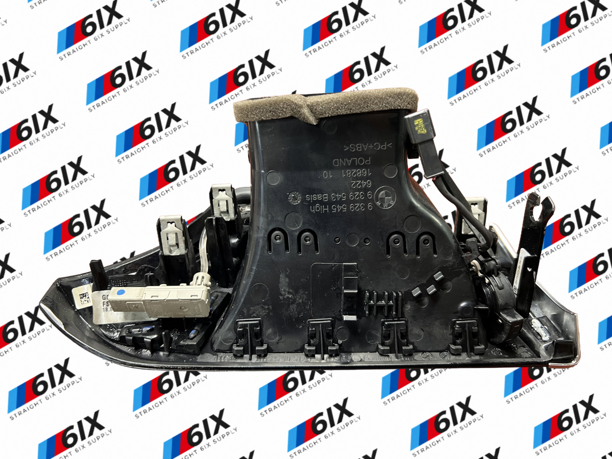2017-2023 BMW G30 5 Series Driver Left Dash Air Vent Wood Trim Ambient Light OEM
