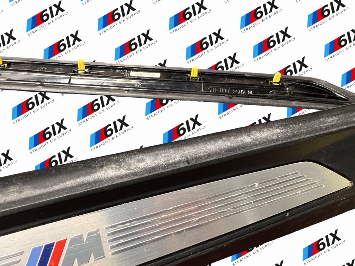 OEM BMW F30 F36 335 440 Front Door Sill Cover Trim Entrance Sill Kick Plates SET