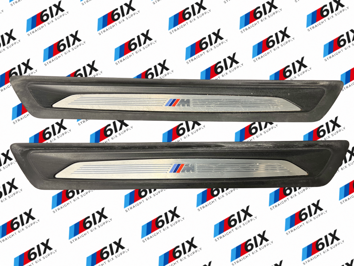 OEM BMW F30 F36 335 440 Front Door Sill Cover Trim Entrance Sill Kick Plates SET